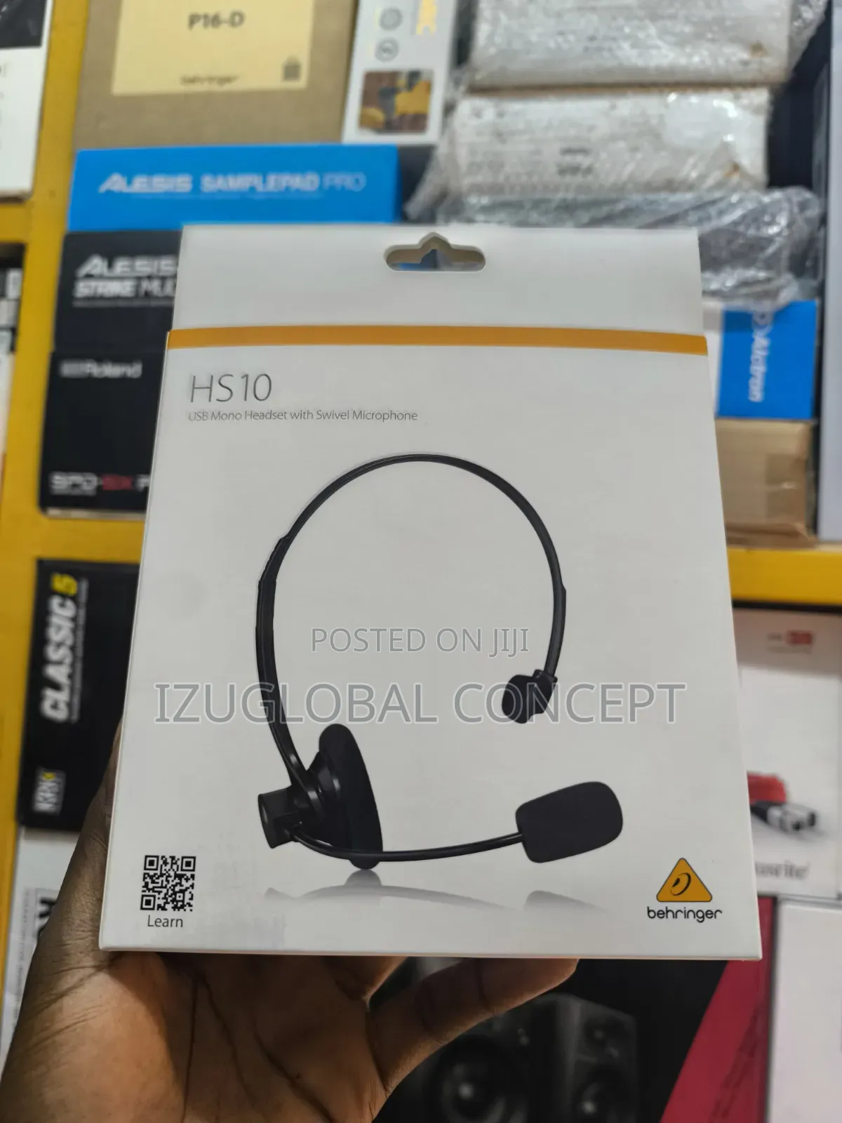 Behringer HS10 USB Mono Headset With Swivel Microphone
