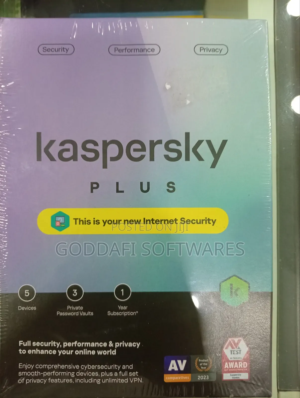 Kaspersky Plus Antivirus | 5 Users License | Goddafi Stores