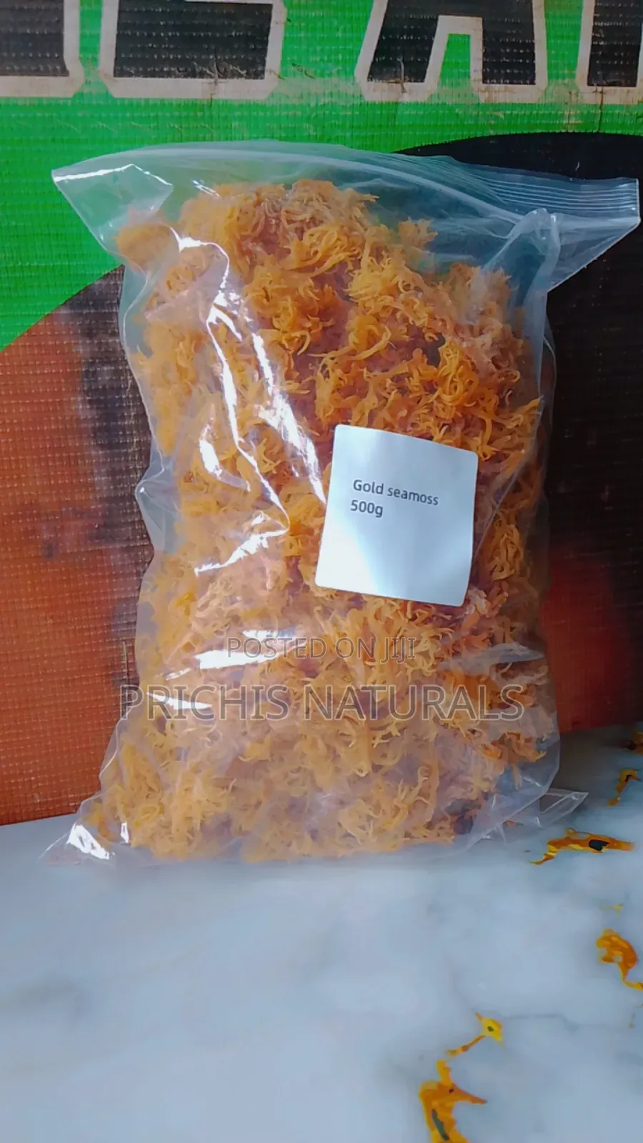 Gold Sea Moss 100g – Wildcrafted Gold Sea Moss for Natural Wellness