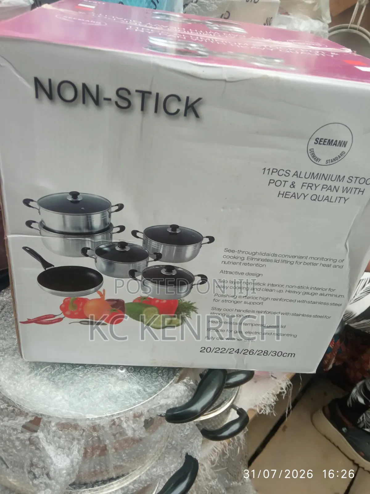 Seaman Non Stick Pot, 5 Set With 1 Fry Pan