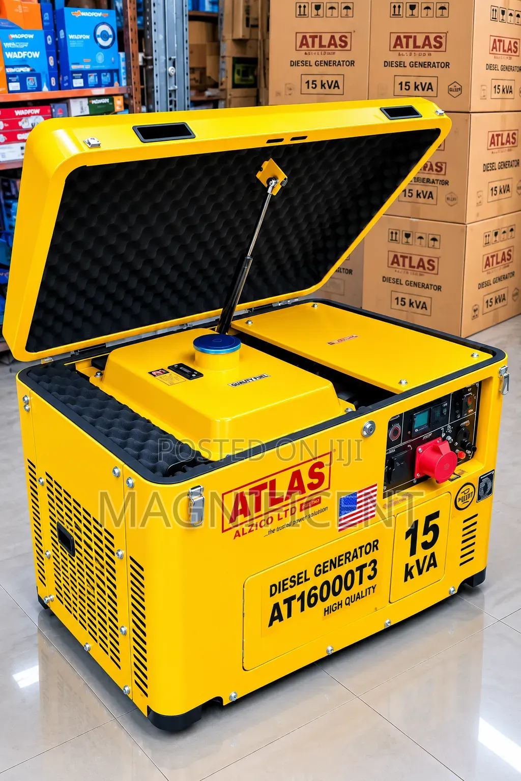 ATLAS 15 kVA Soundproof Diesel Generator | Pay on Delivery