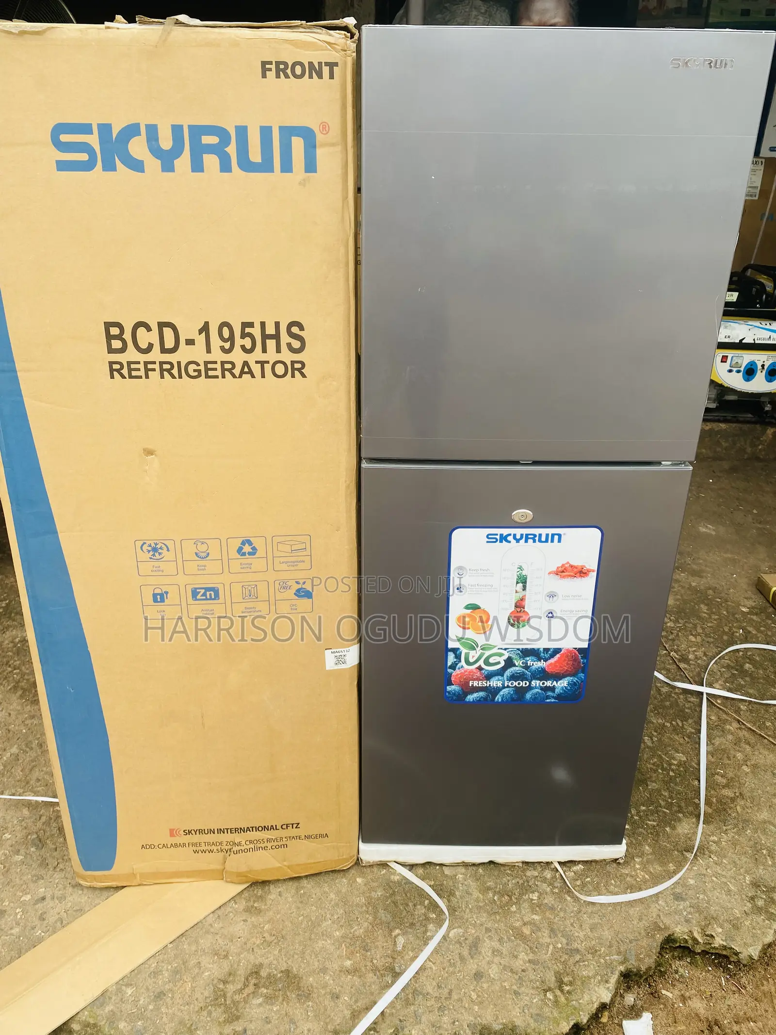 Skyrun Refrigerator 195L Available for Sale