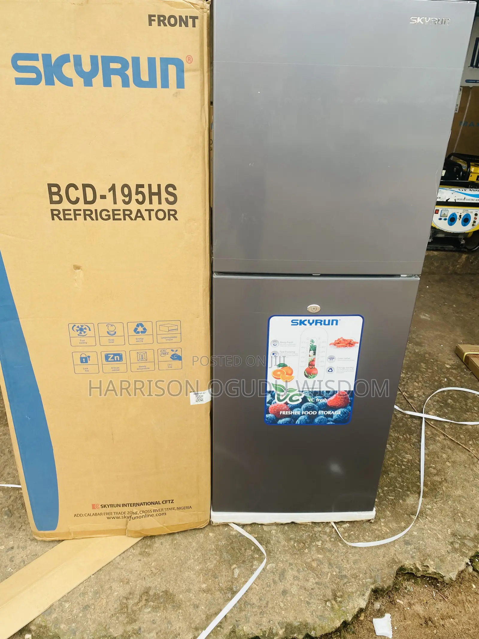 Skyrun Refrigerator 195L Available for Sale