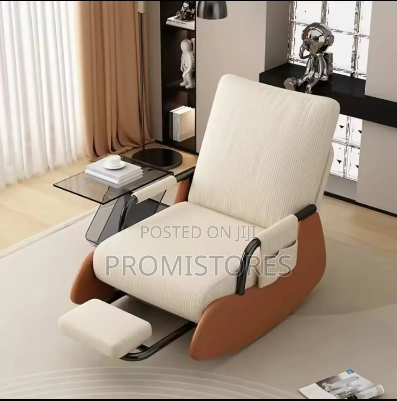 Luxury Nordic Leisure Time Rocking Armchair
