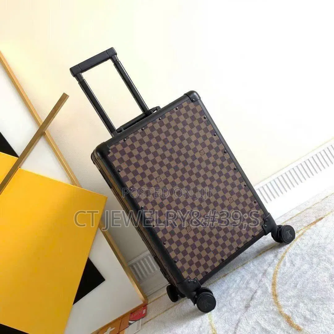 Louis Vuitton Men's Travel Suitcase Hand Luggage Aluminum 20"