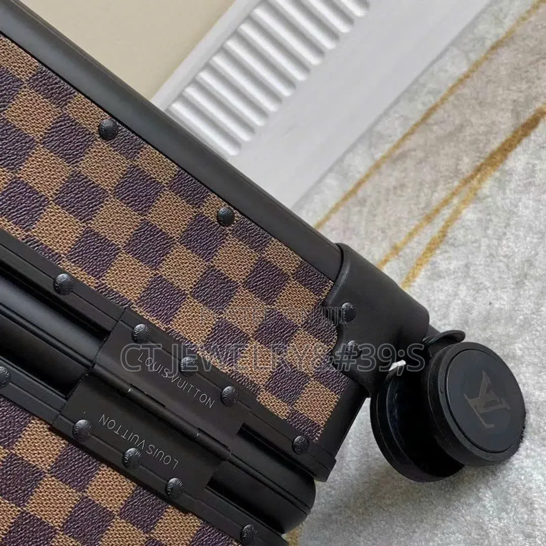 Louis Vuitton Men's Travel Suitcase Hand Luggage Aluminum 20"