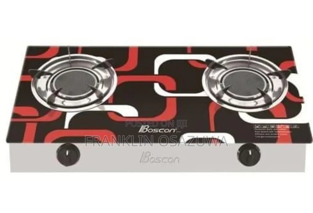 Boscon 2 Burner Table Top Gas Cooker | Stainless Steel Gas Stove