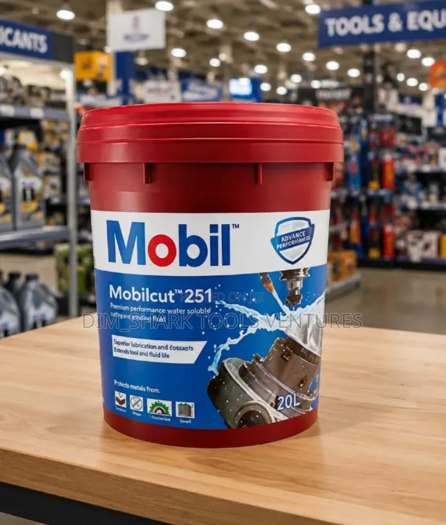 20L Mobilcut 251 Semi-Synthetic Water-Soluble Cutting/Grinding Fluid