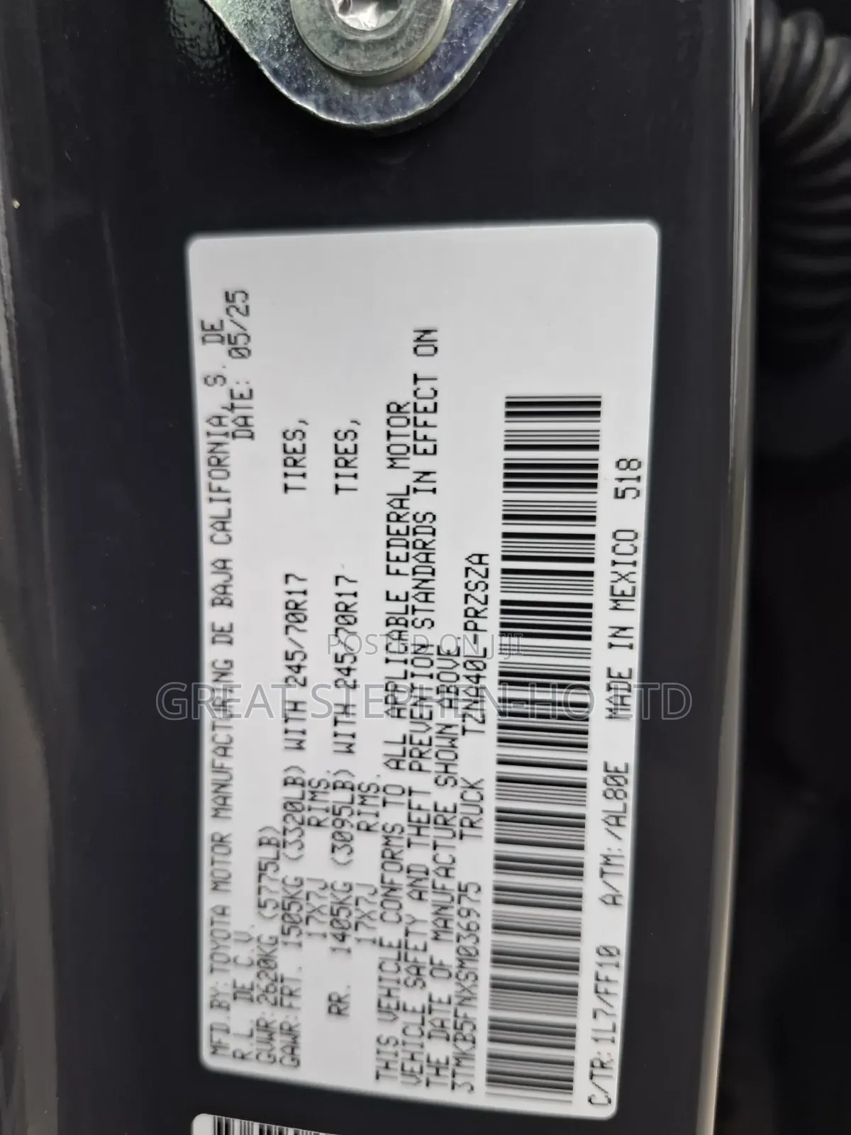 Toyota Tacoma 2025 Black