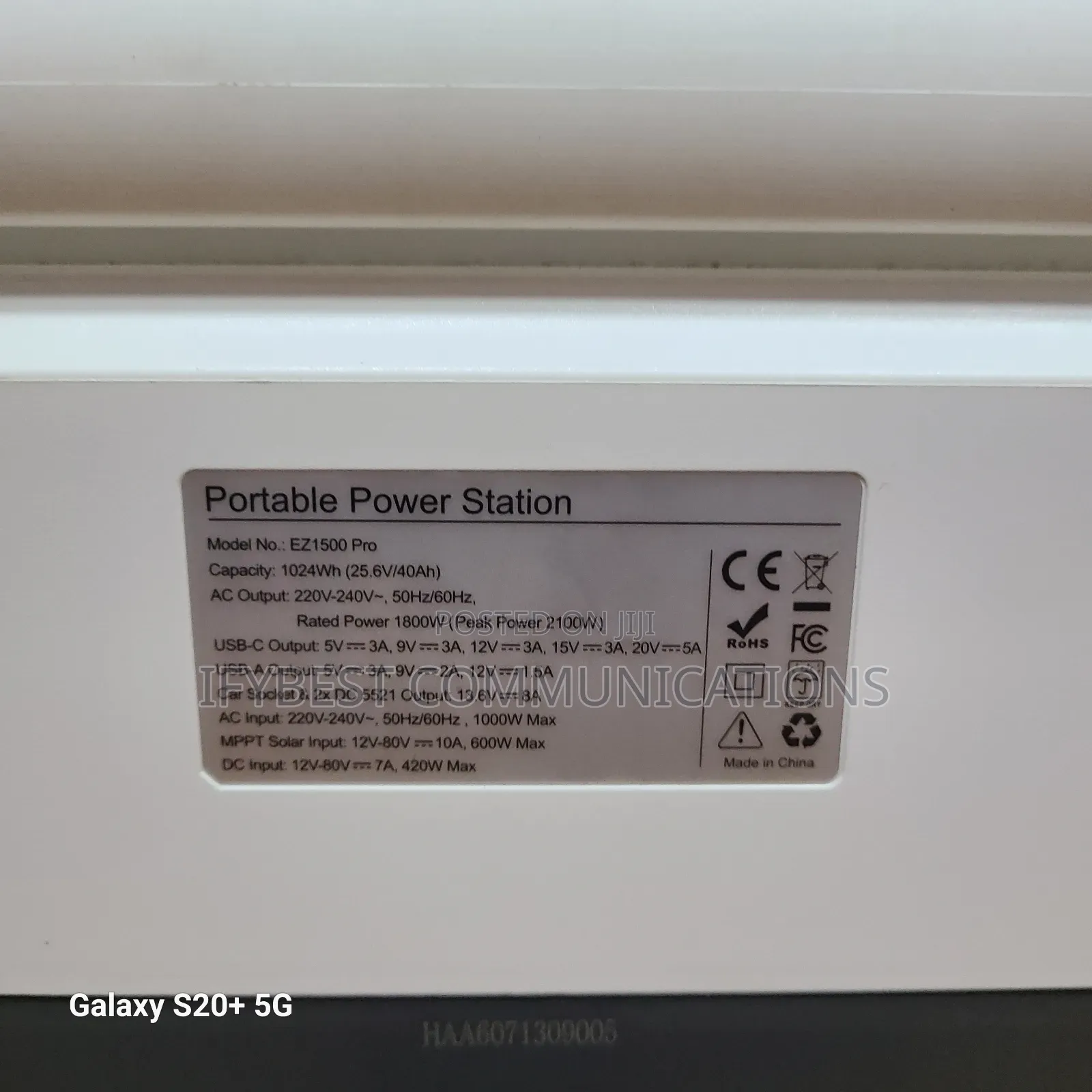 EZ1500pro Portable Solar Generator
