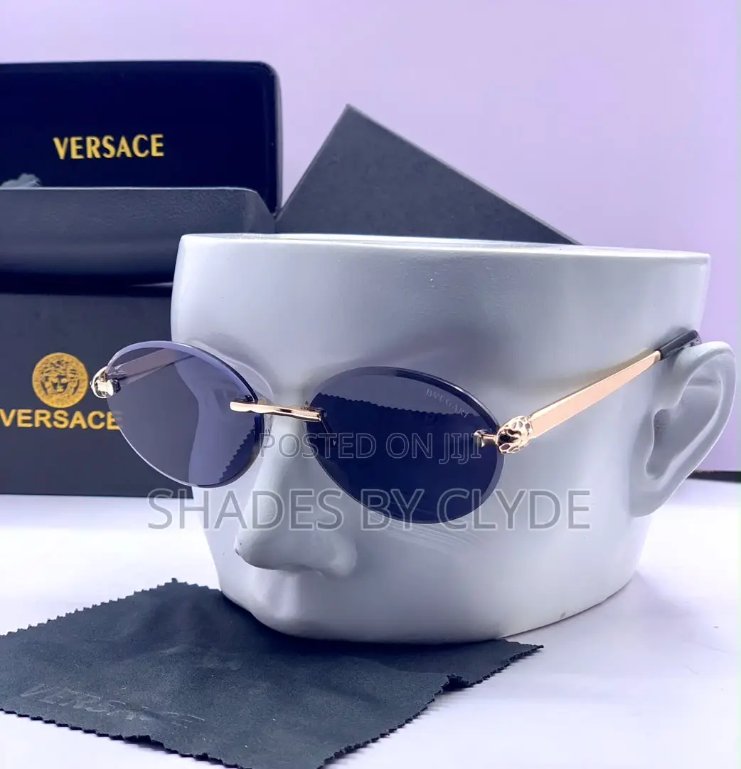 Exquisite Oval Rimless Sunglasses - Bvlgari Branded - Luxury!