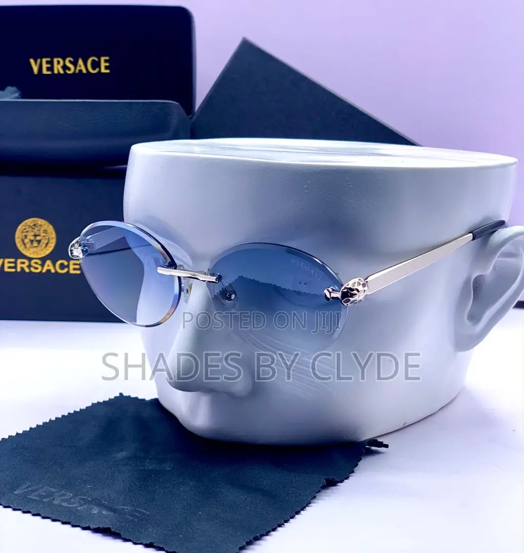 Exquisite Oval Rimless Sunglasses - Bvlgari Branded - Luxury!