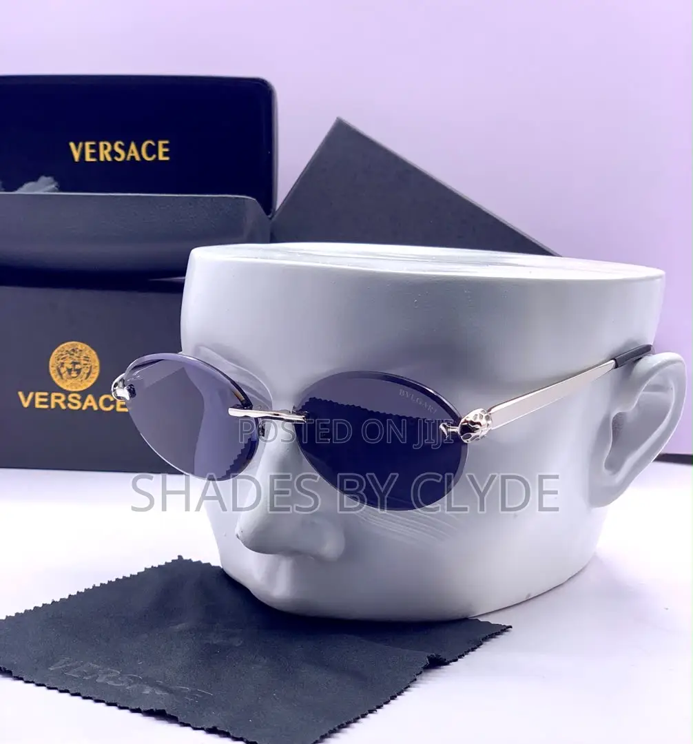 Exquisite Oval Rimless Sunglasses - Bvlgari Branded - Luxury!