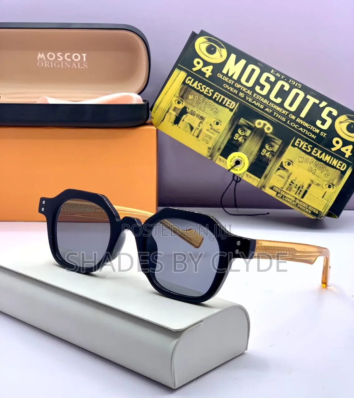Authentic MOSCOT Originals Sunglasses - Classic Frames Brown Lenses