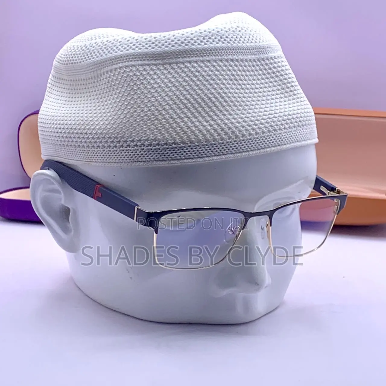 Modern Rectangular Eyeglasses - Multi Color Accents