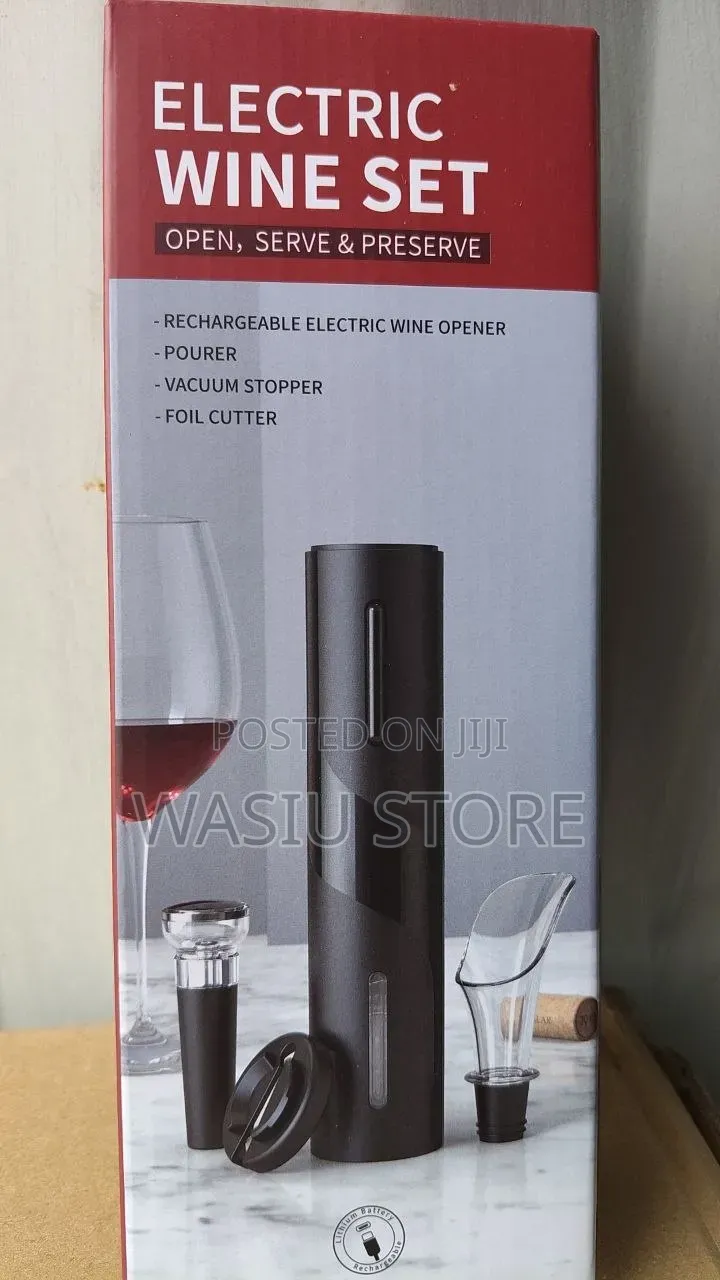 4-in-1 Electric Wine Opener Set