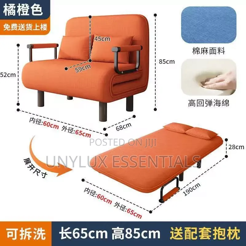 3in1 Sofa Bed N Chair Note: 2 Pillows