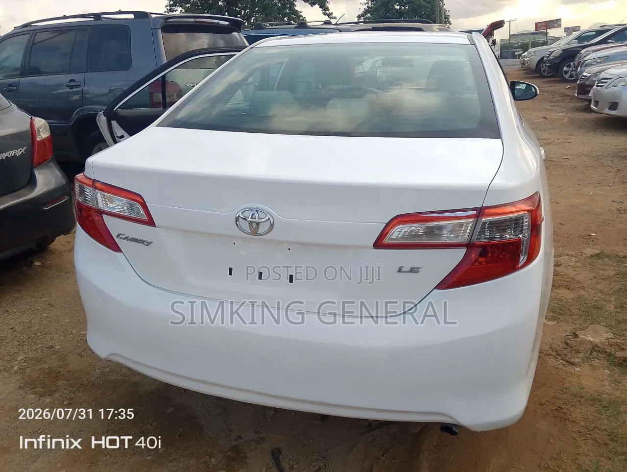Toyota Camry L 4dr Sedan (2.5L 4cyl 6A) 2013 White