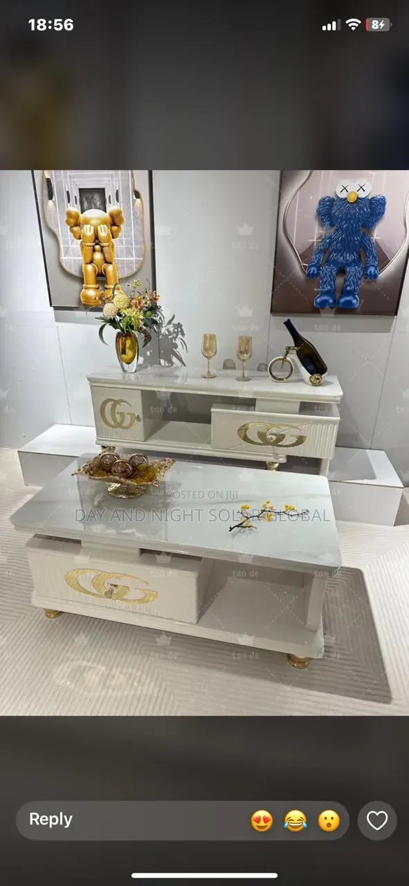 Luxurious Home TV Stand and Center Table