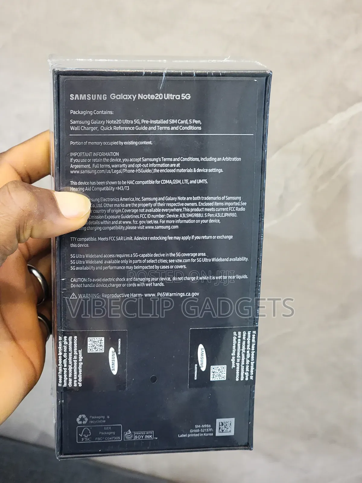 New Samsung Galaxy Note 20 Ultra 5G 256 GB Black