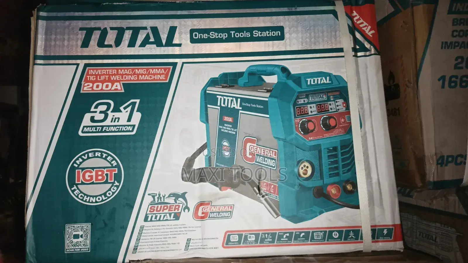 Total 200A InverterMulti-FunctionWelding Machine Model TMGT20058 3 In1