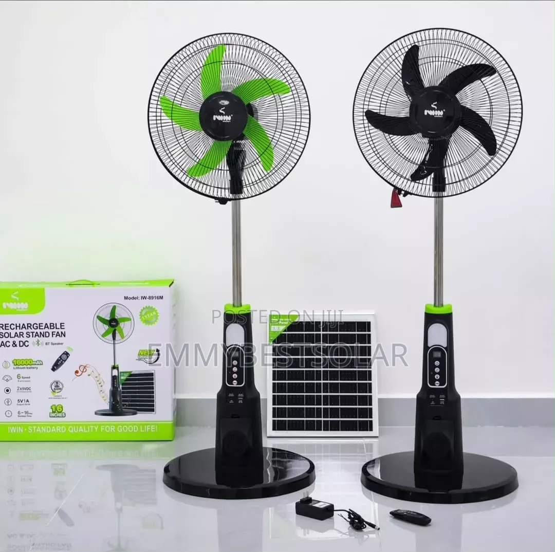 18 Inche Iwin Solar Rechargeable Fan With Insects Killer