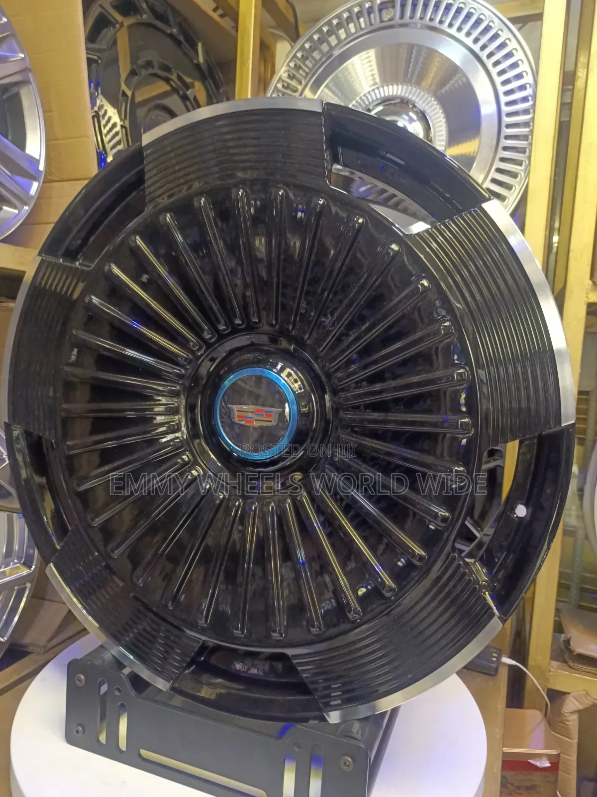 24ich Rim Black Multi-Spoke Rim to Fit Escalade.