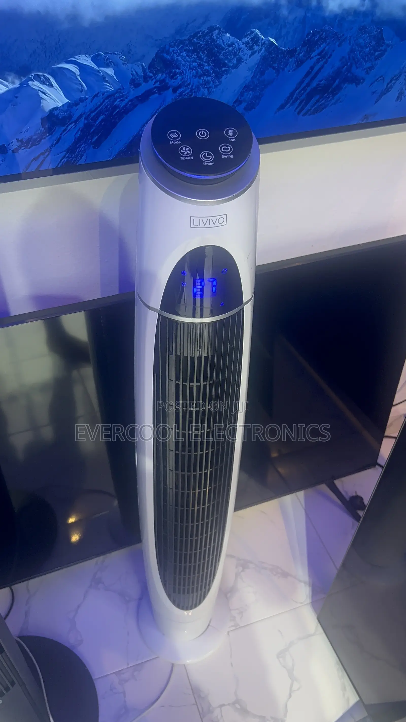 UK 43” LIVIVO Bladeless Tower Fan – Cool Comfort, All Year Round!