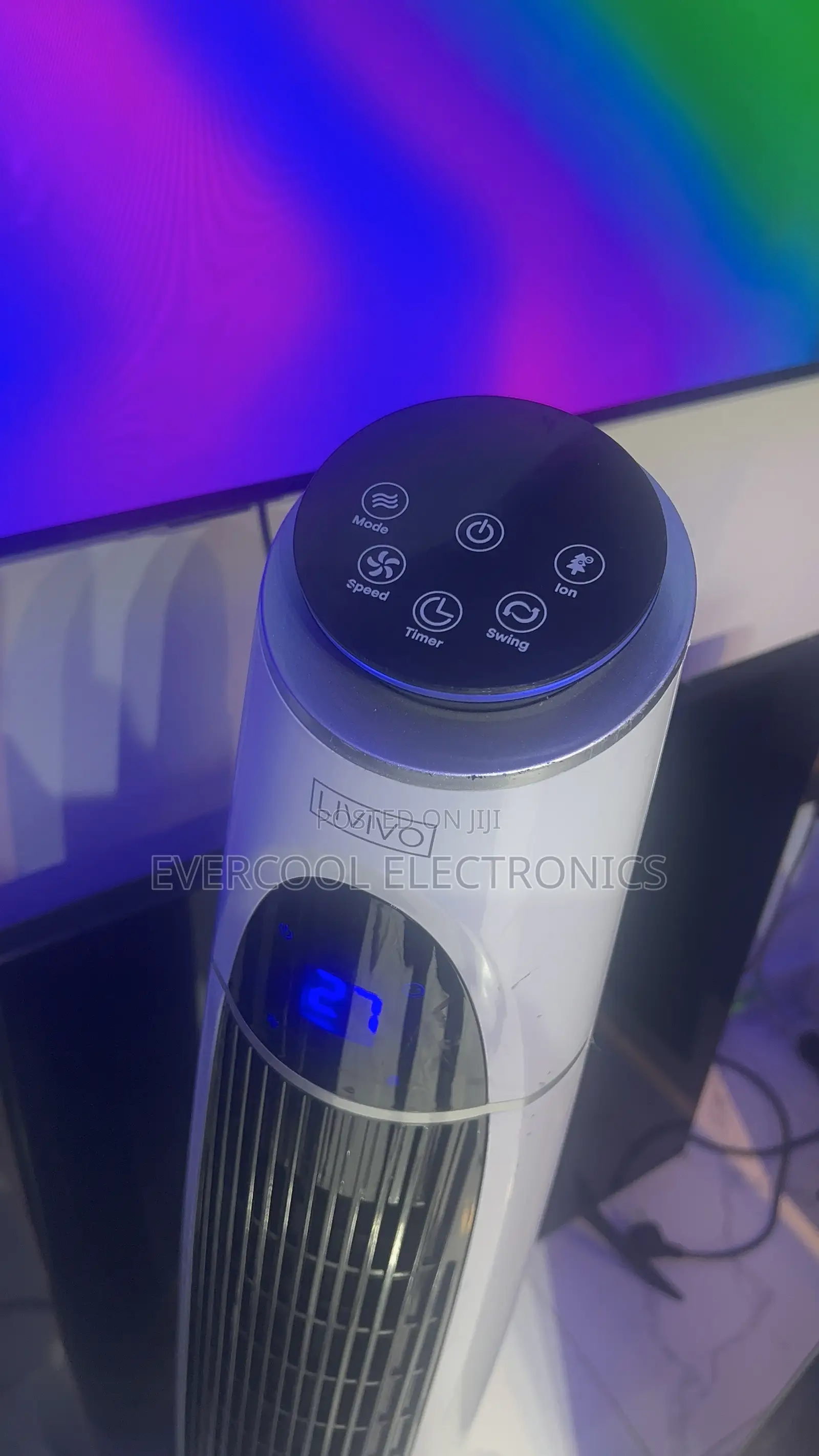 UK 43” LIVIVO Bladeless Tower Fan – Cool Comfort, All Year Round!