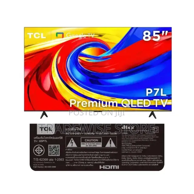 Brand: TCLTCL 85” Inches Qled Google TV (85p7l)