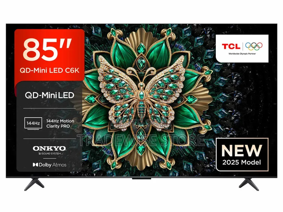 TCL 85′′ Inch QD-Mini LED TV (85C6K) + Free MTN 5G Router