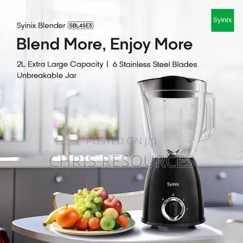 Syinix Big Jar Ultra Blender (Model: SBL45E3).
