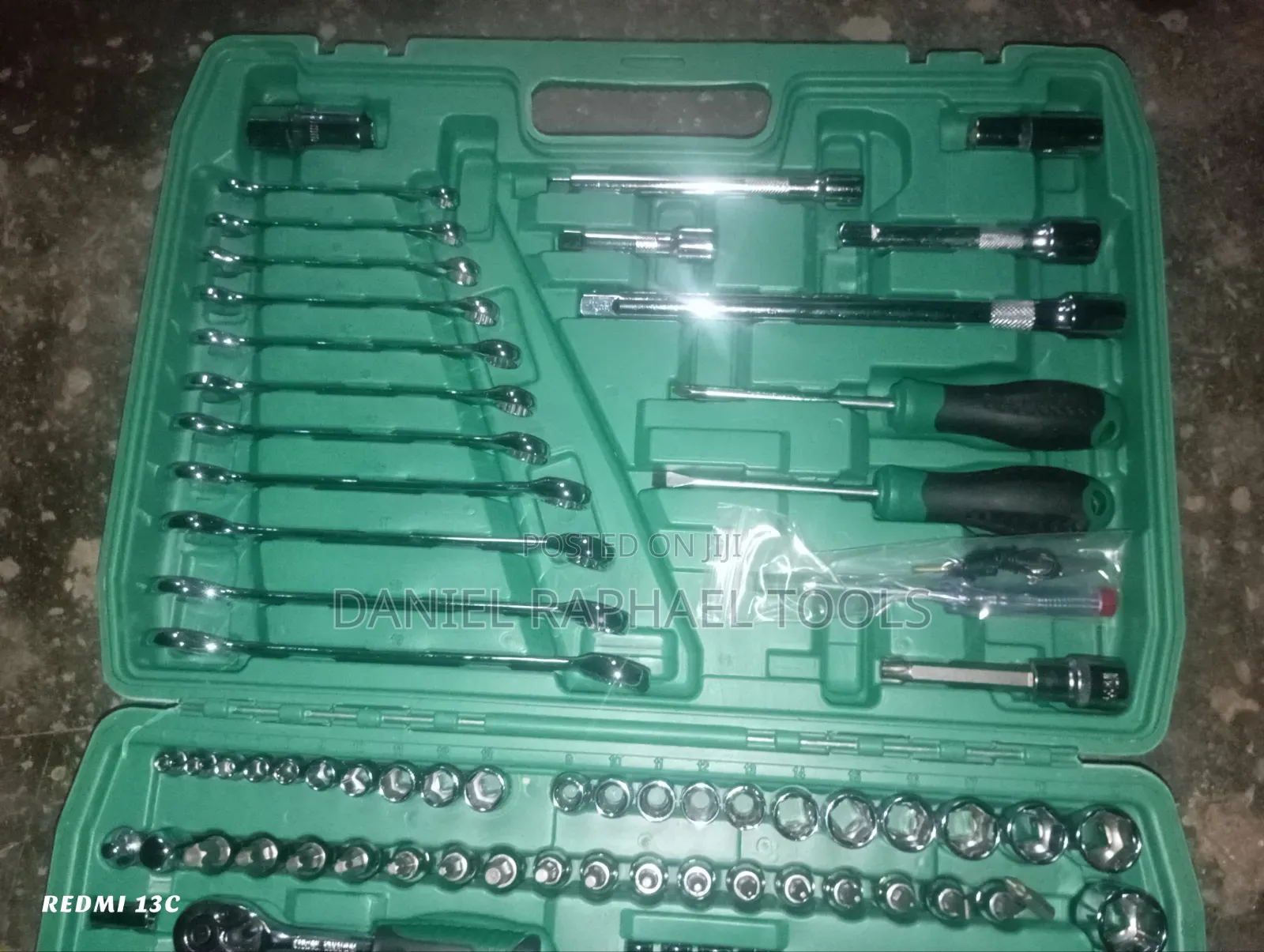 Complete Socket Tool Set With Ratchet Handle - Mechanic Tools