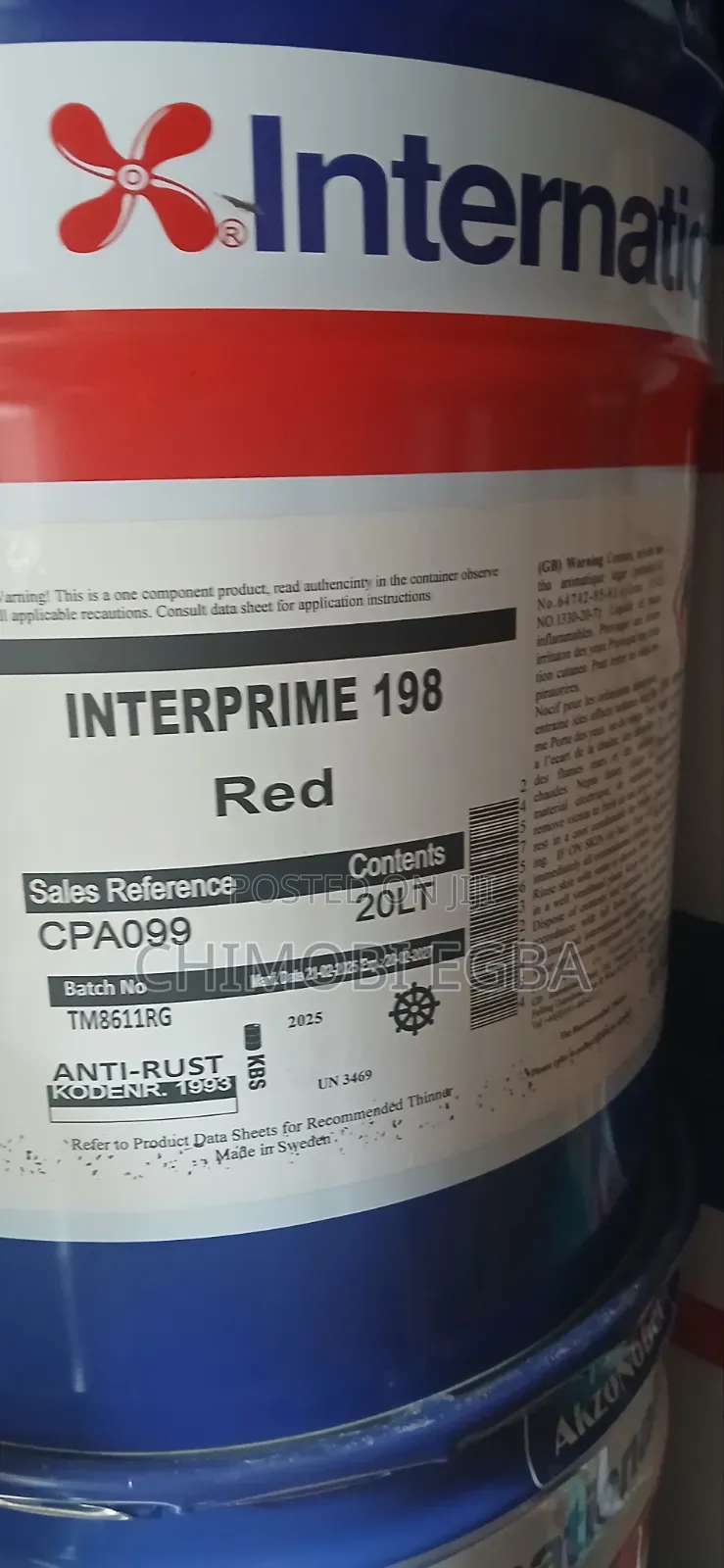 Inter Prime 198 Red Paint