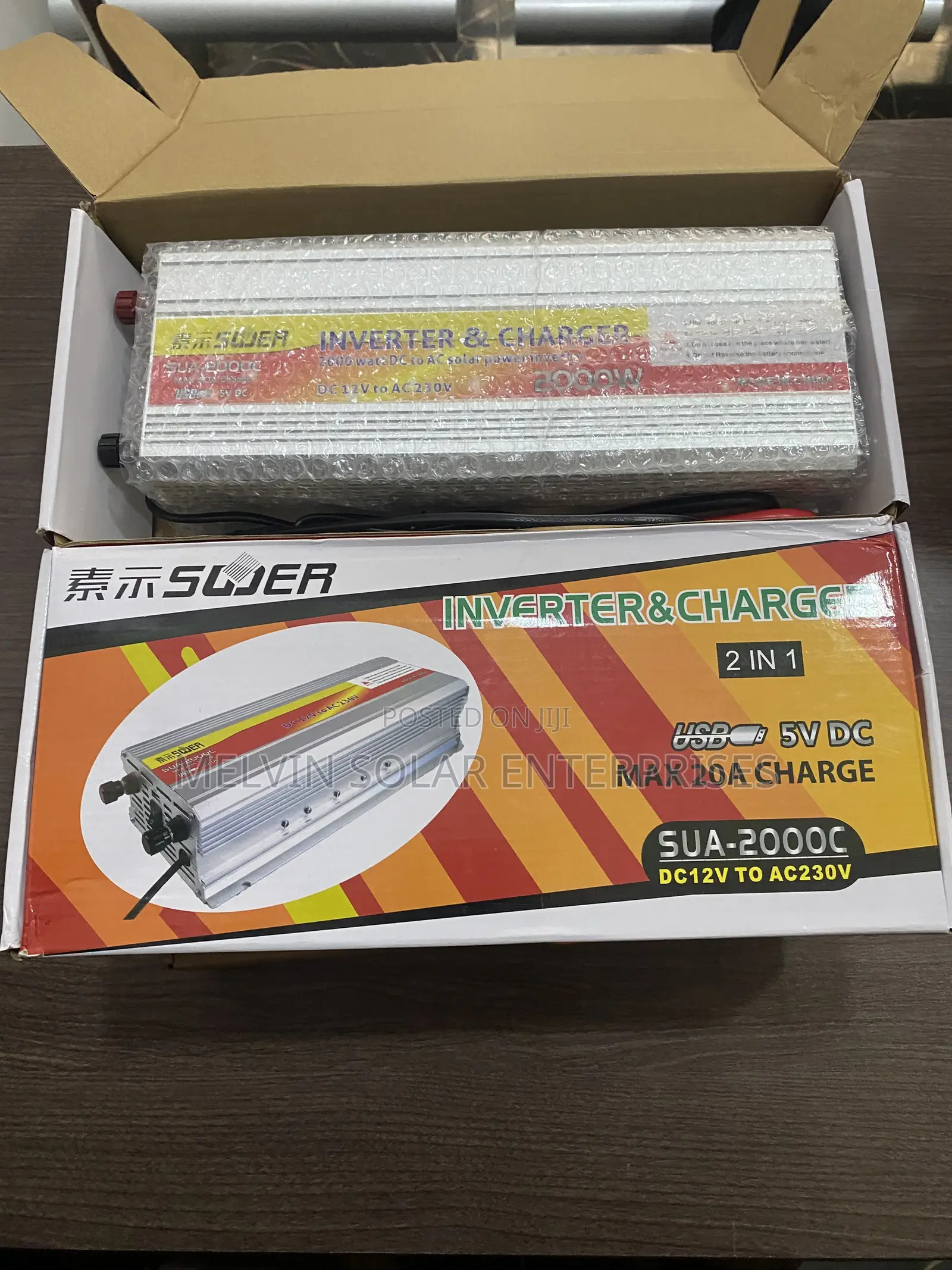 Souer Solar Sachet Inverter 2000watts With in Built Charger Controller