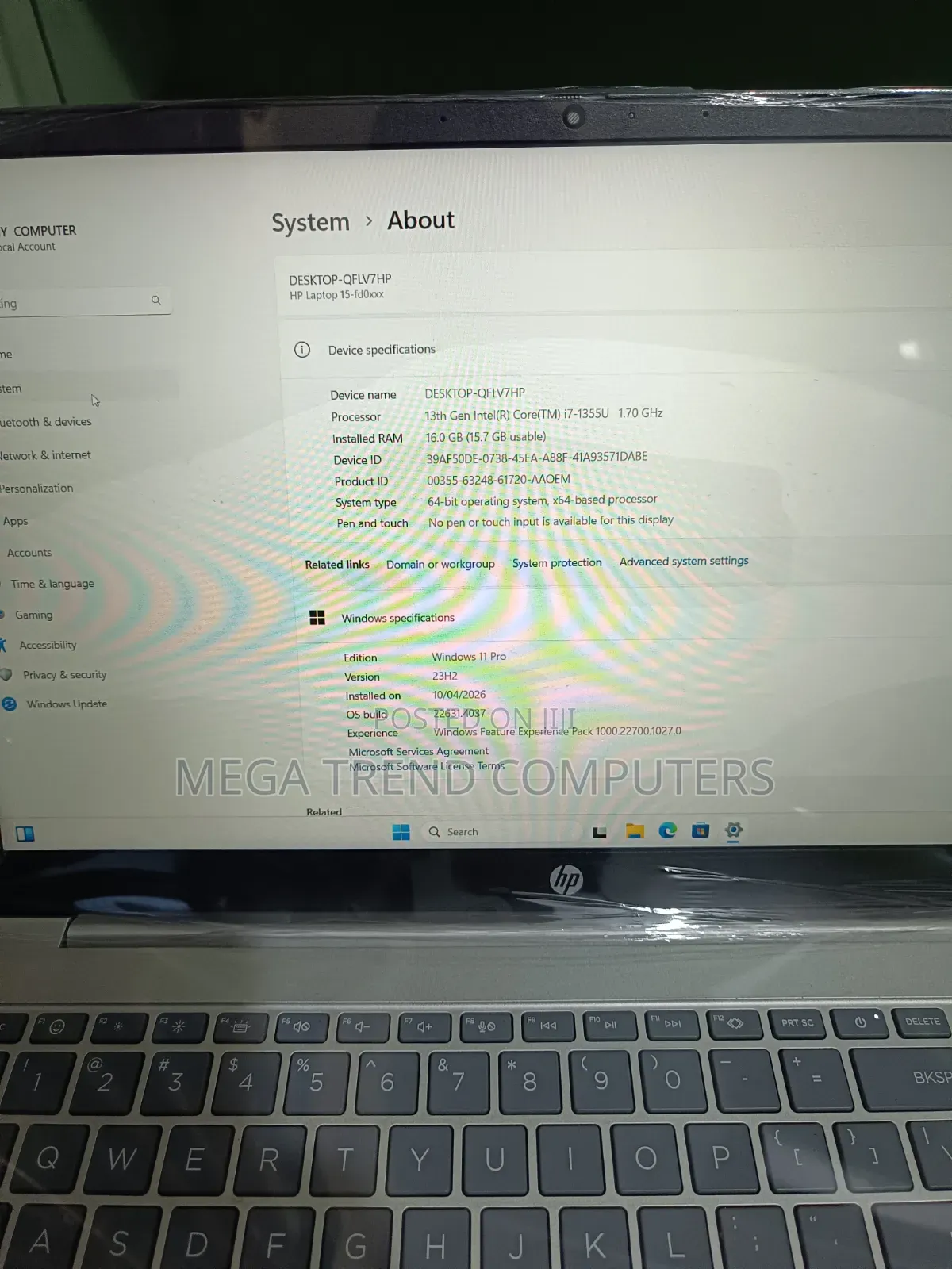 Laptop HP 250 G6 8GB Intel Core i5 HDD 500GB