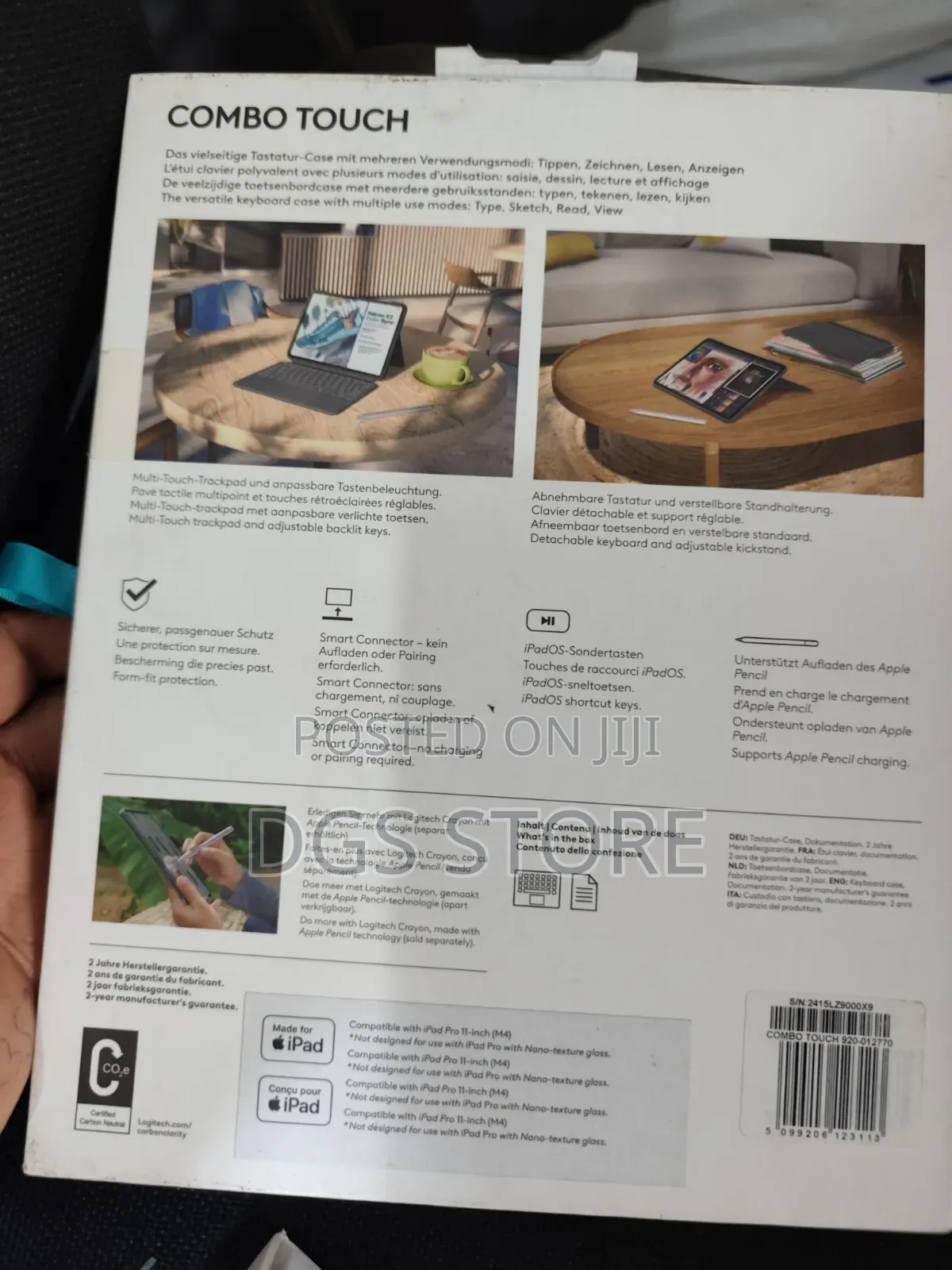 Logitech Combo Touch for iPad Pro 11" M4 M5 Keyboard