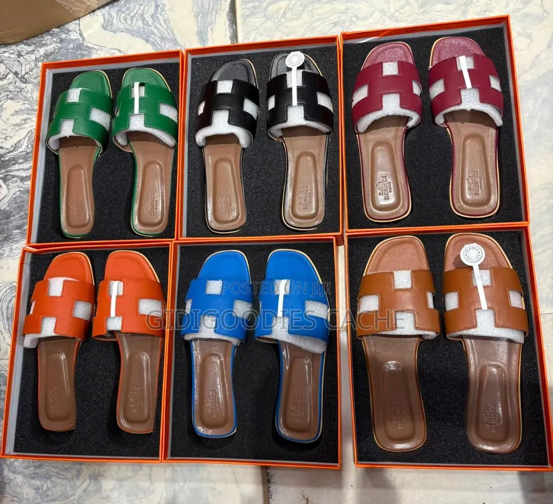 Luxury Hermes Flat Slippers 37-42