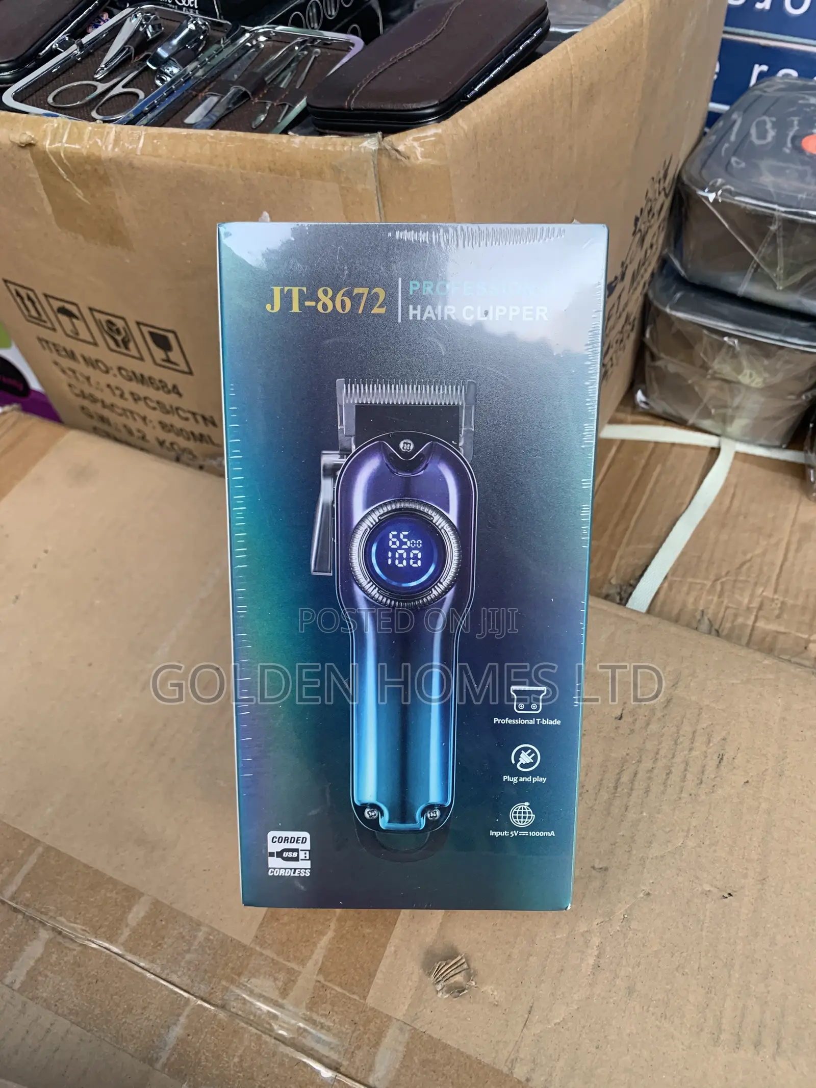 JRL Professional Onyx Cordless Clipper Set