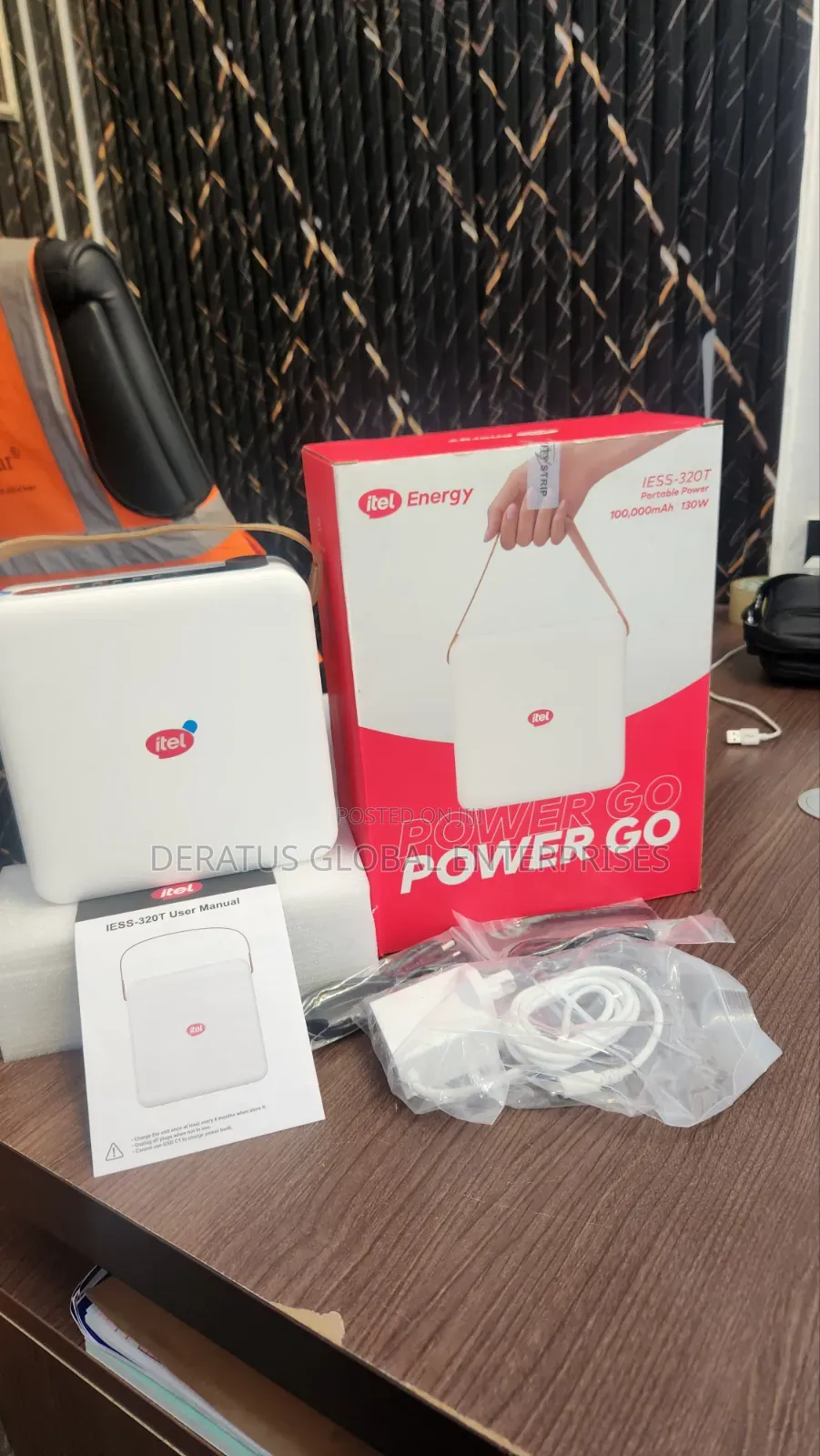 Itel PowerGo 130W Portable Power Station 100,000mah