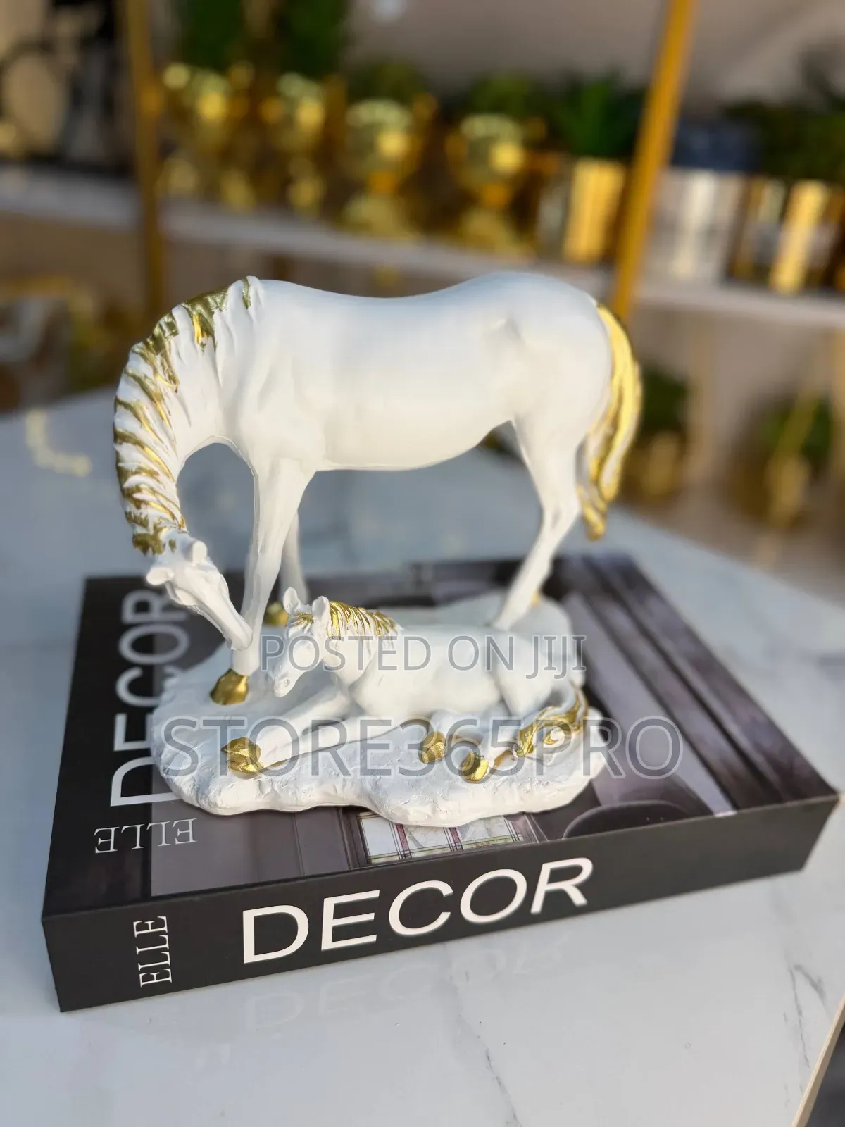 Modern Horse Statue Mother and Son Horse Ornament