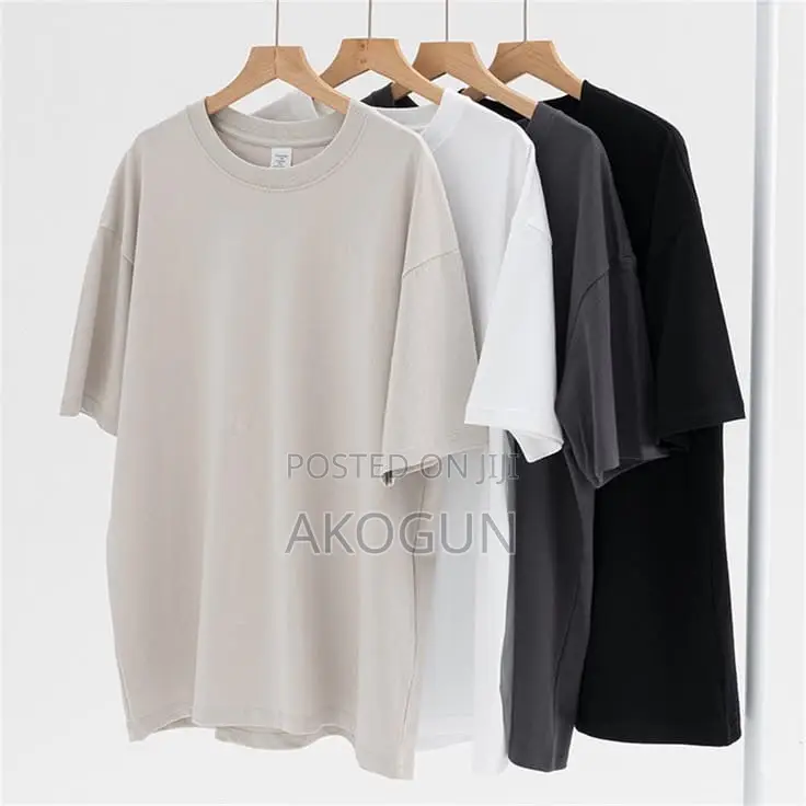 Premium Plain Oversized Unisex Cotton T-Shirt – Soft Casual Tee