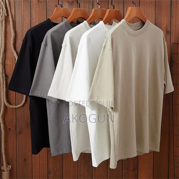 Premium Plain Oversized Unisex Cotton T-Shirt – Soft Casual Tee
