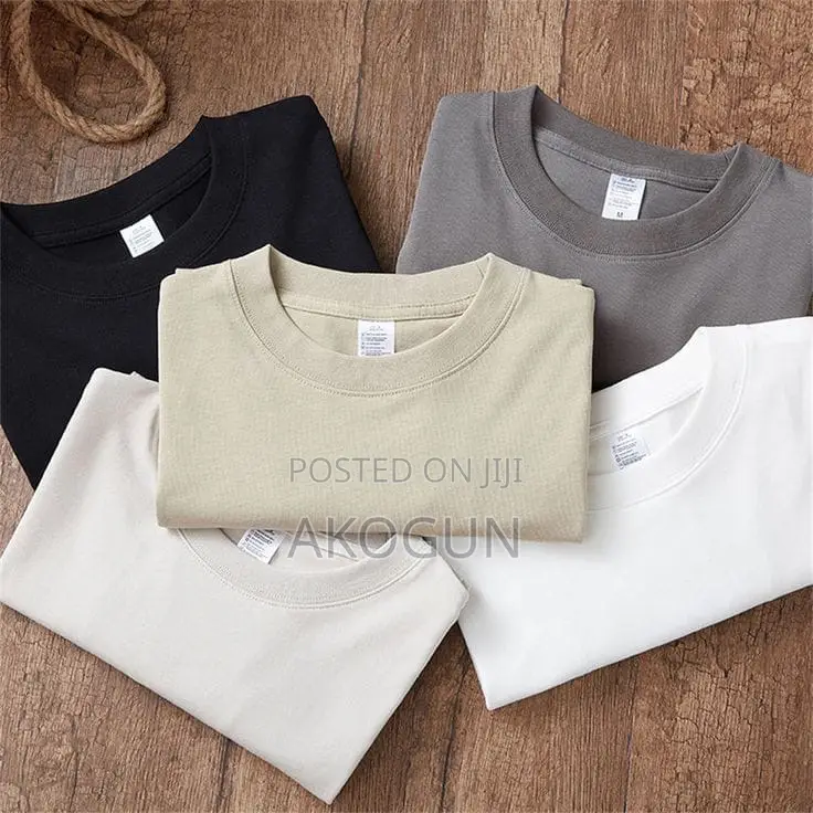 Premium Plain Oversized Unisex Cotton T-Shirt – Soft Casual Tee