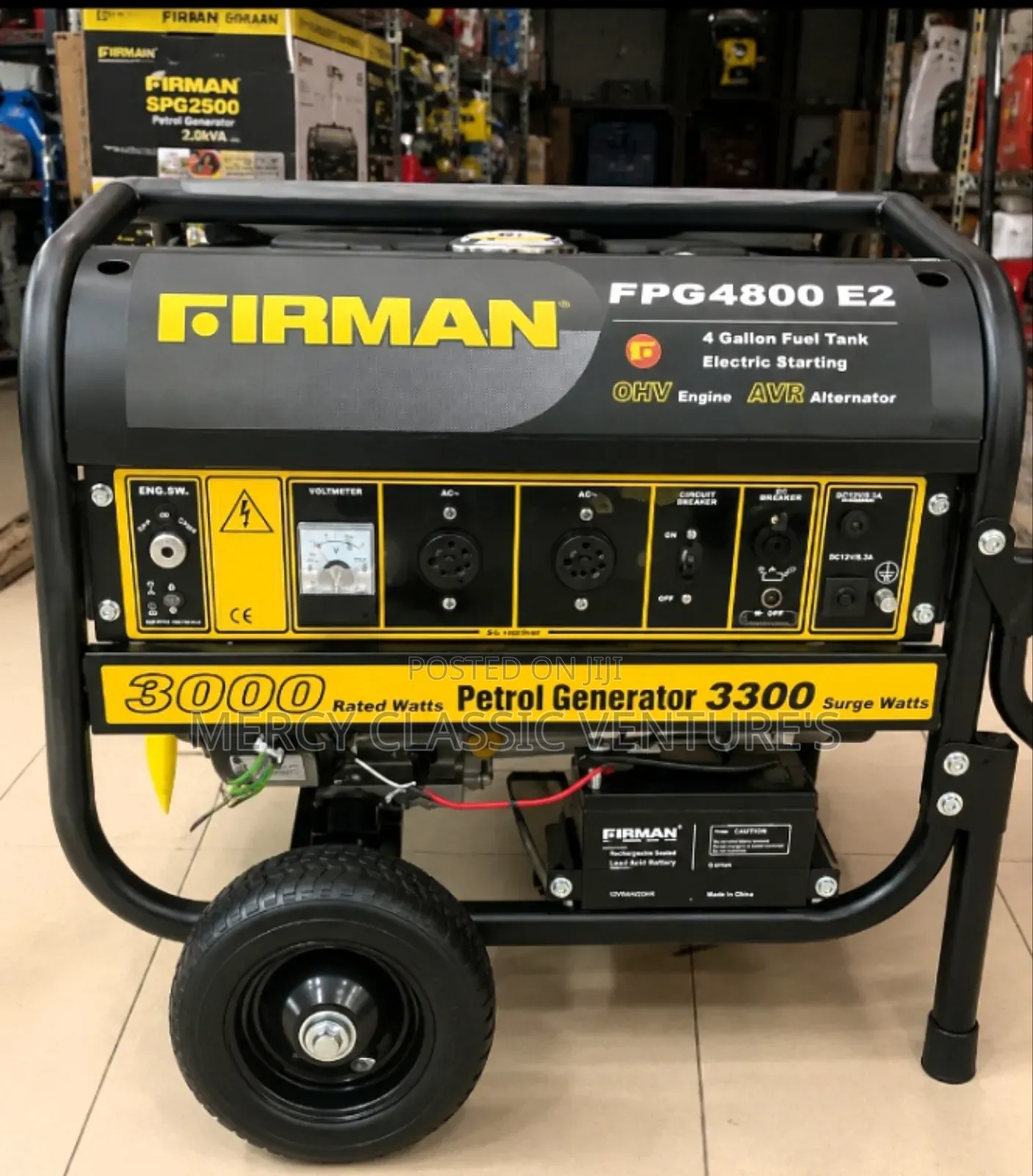 FPG4800E2 4.5kVA Petrol Generator – Electric Start AVR