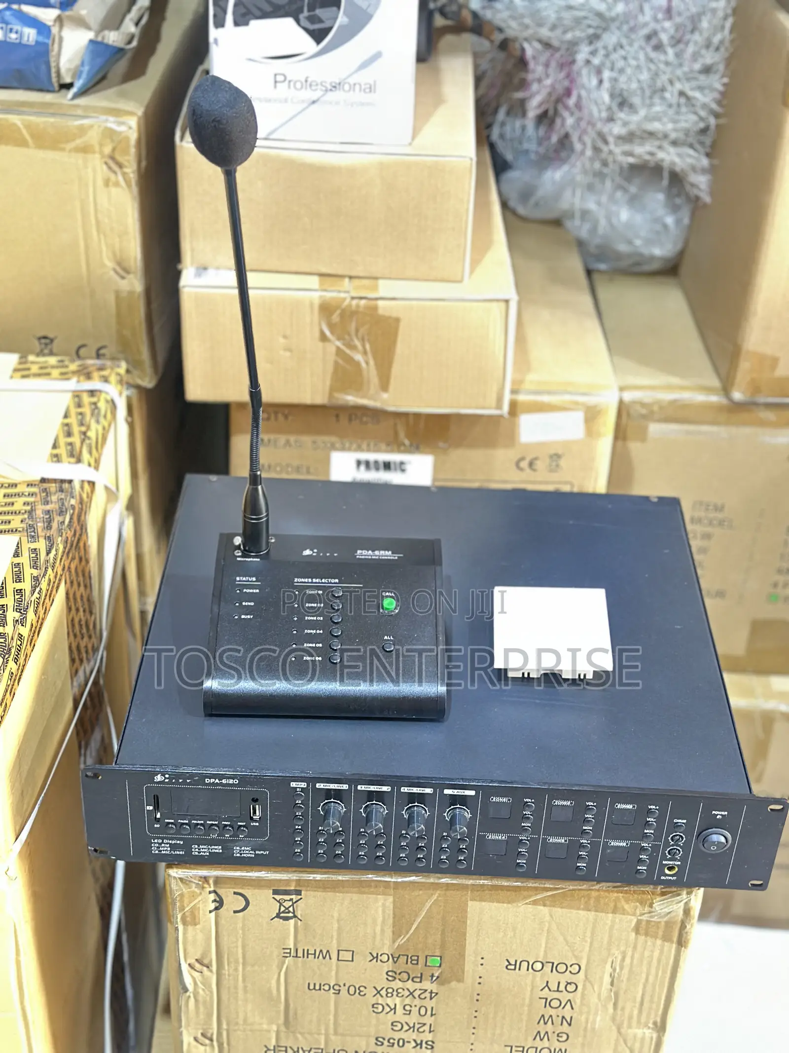 Call Station PROMIC 6 Zone Public Address System | Paging Microphone