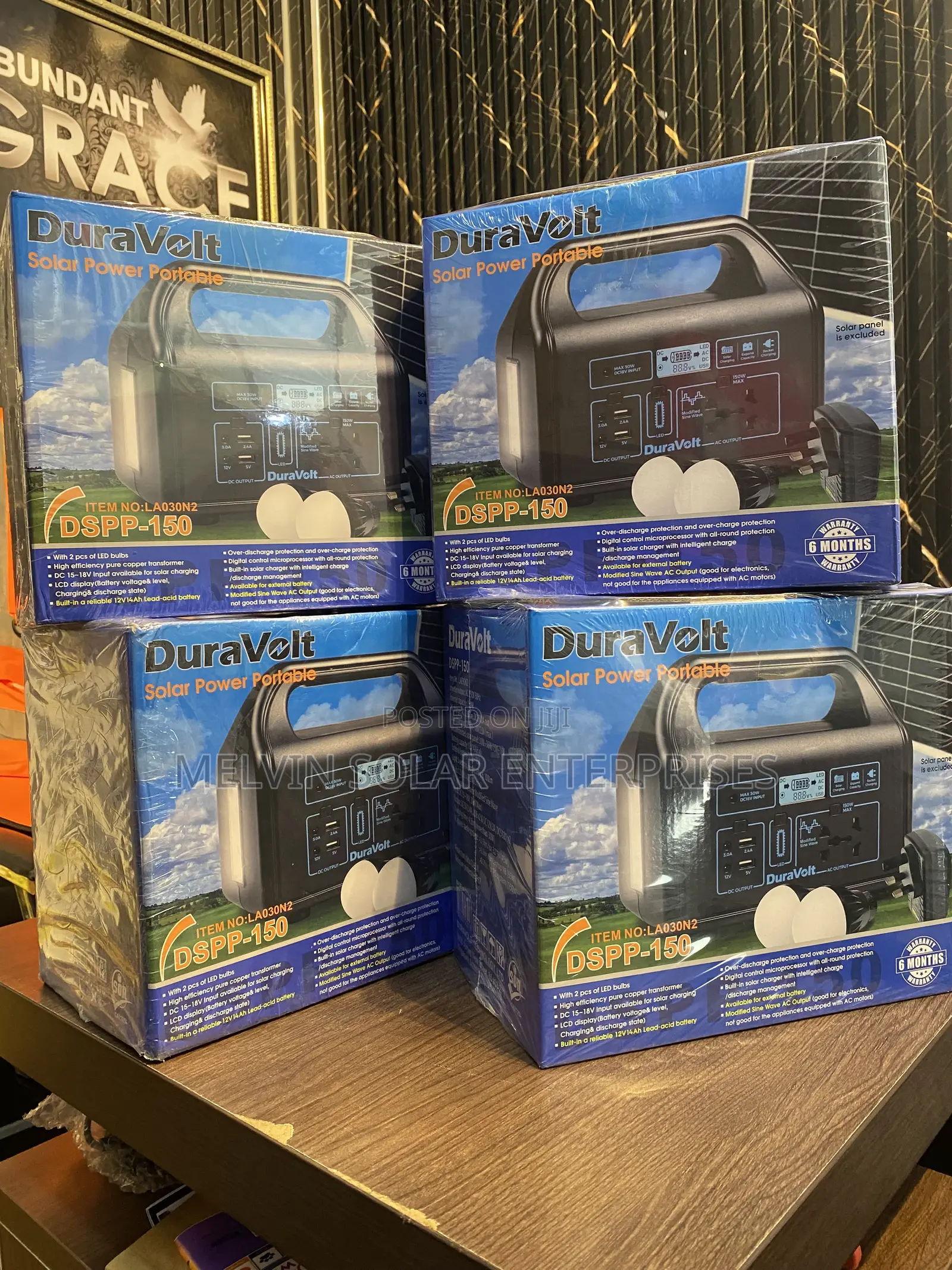 150watts Solar Duravolt Portable Solar Generator Now in Store Dm Now
