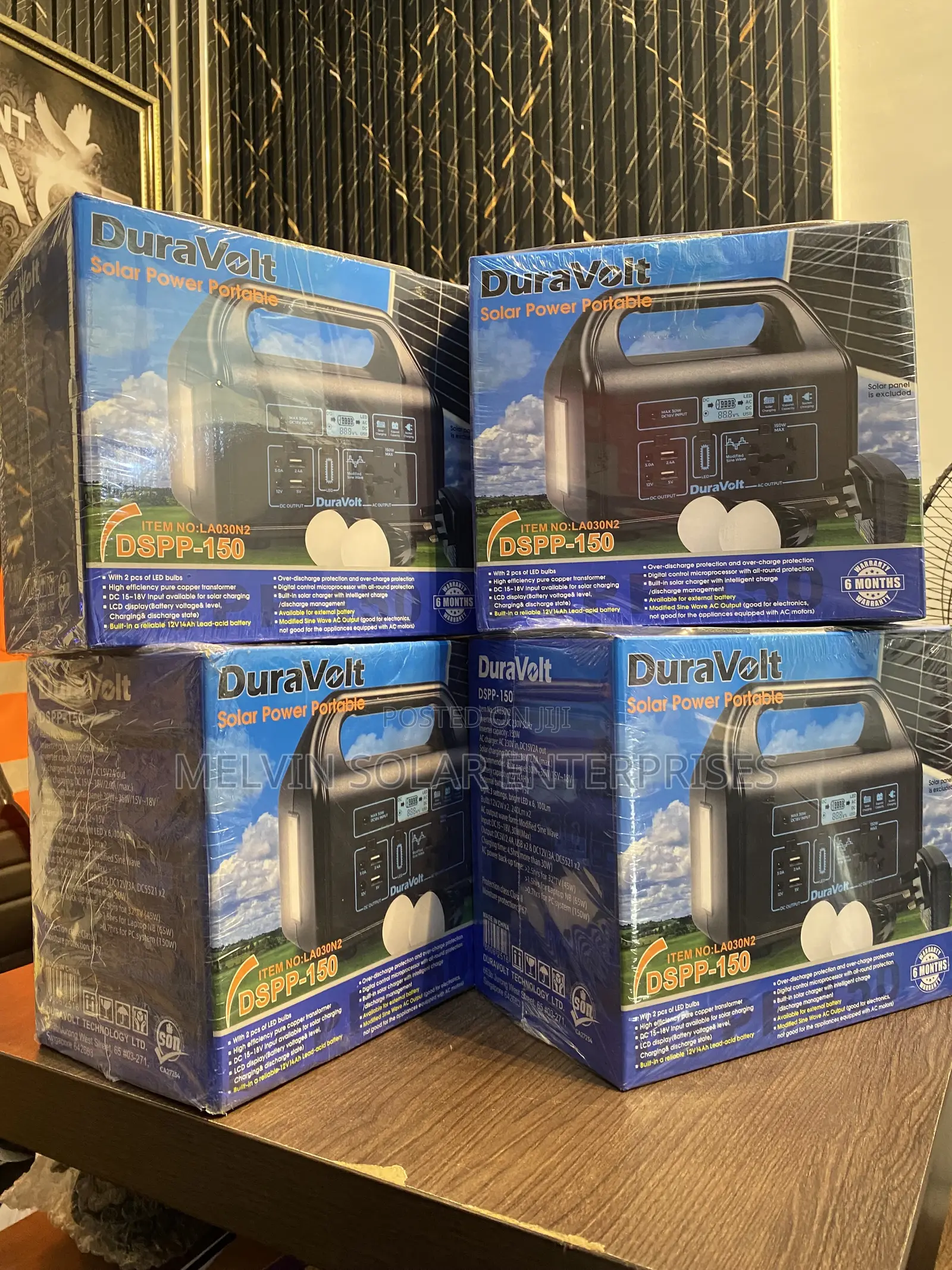 150watts Solar Duravolt Portable Solar Generator Now in Store Dm Now