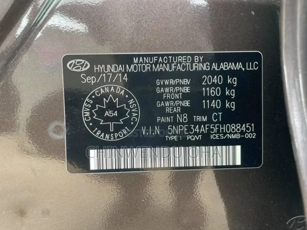 Hyundai Sonata 2015 Gray