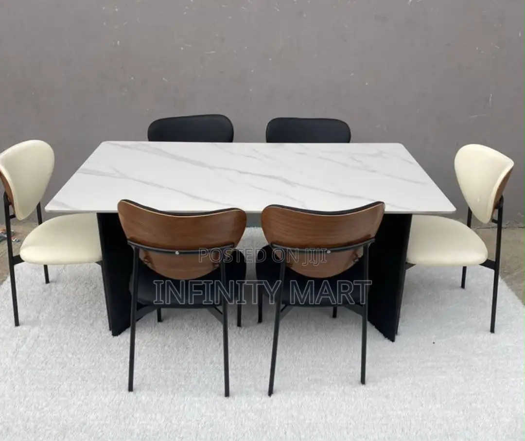 6 Seater Dining Set Arden Marble